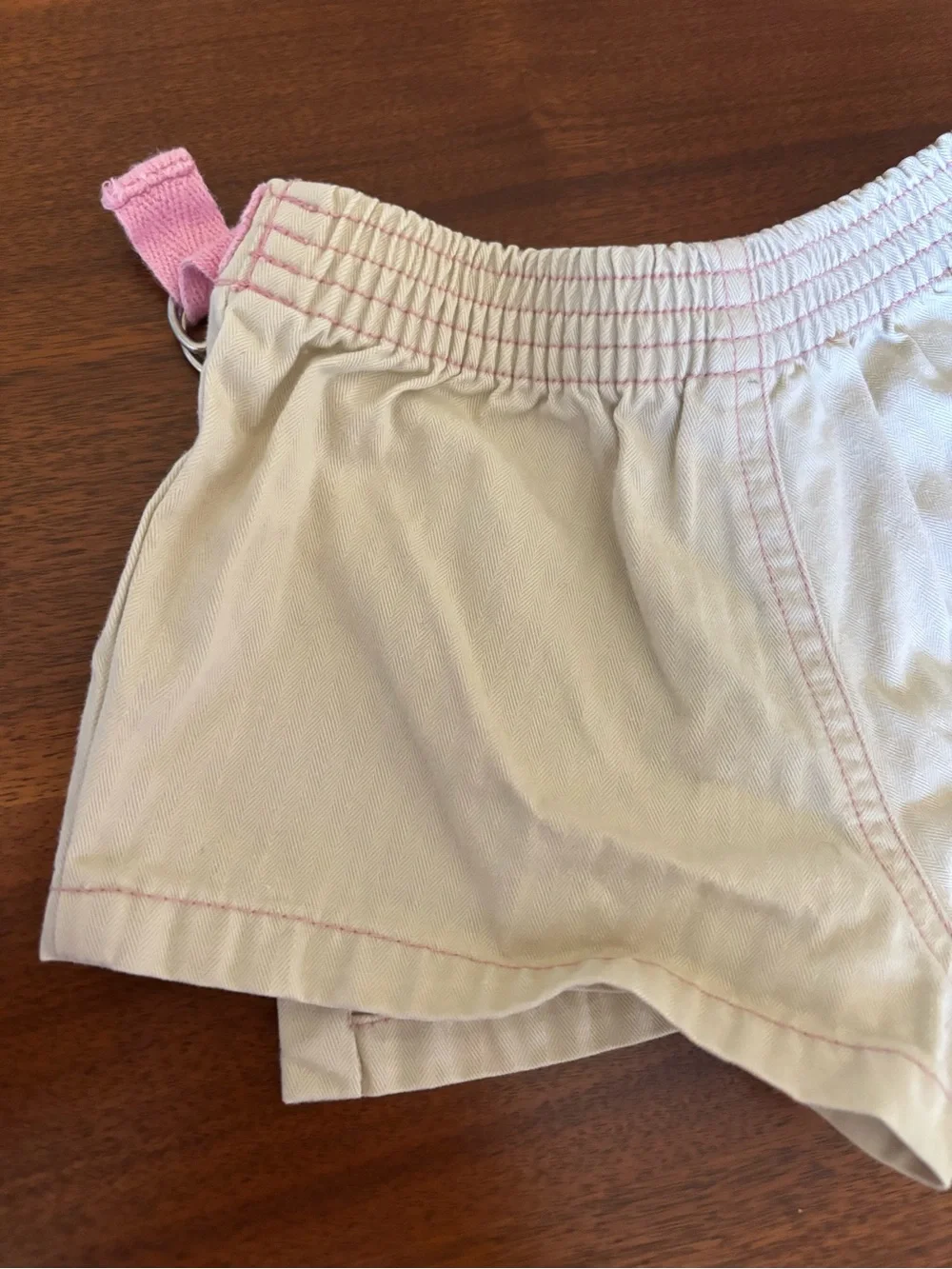 Y2K Old Navy baby Cargo Skort with Pink Belt Accent